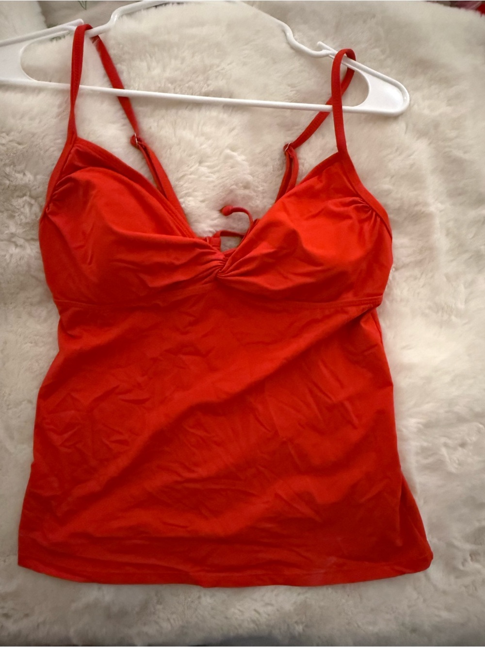 athletica Red Swim Cami with Adjustable Straps